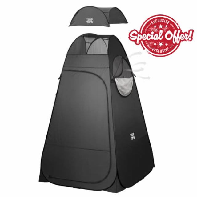 TRIPTIPS Pop Up Shower Tent with Mesh Window