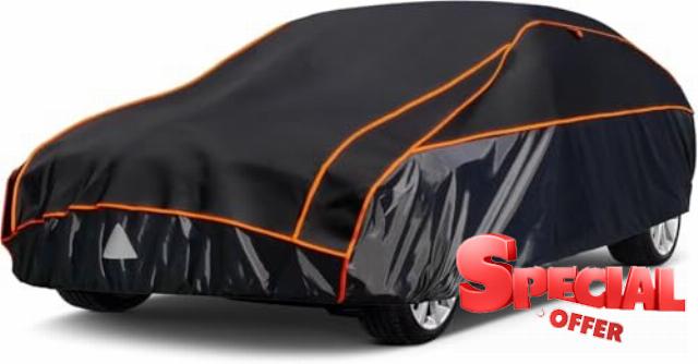 Kayme Hail Protector Car Cover，Anti Hail Thickened Multi-Layered EVA Car Cover Waterproof All Weather with Wind Straps