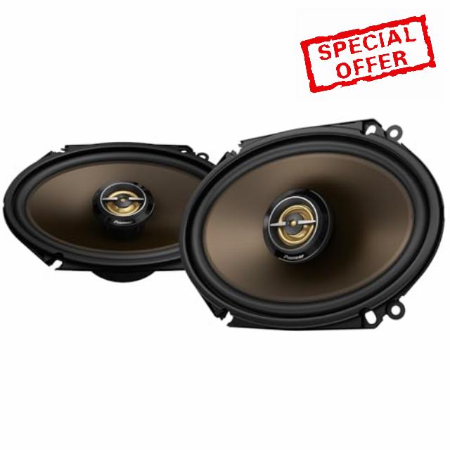 Pioneer A-Series MAX TS-A683FH 6” x 8' 2-Way Speakers (Pair) – 370W Max