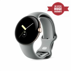 Google Pixel Watch 1st Gen (Previous Model) - Android Smartwatch with Fitbit Activity Tracking - Heart Rate Tracking Watch - Champagne Gold Stainless Steel case with Hazel Active band - LTE