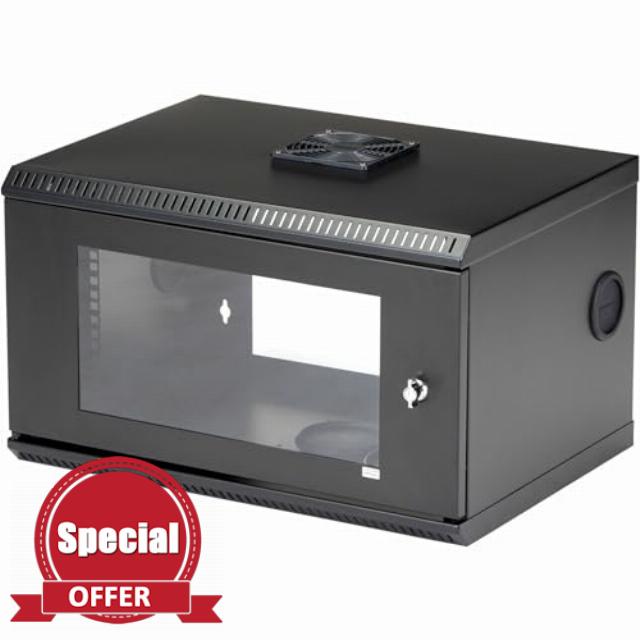 StarTech.com 2-Post 6U Wall Mount Network Cabinet w/ 1U Shelf