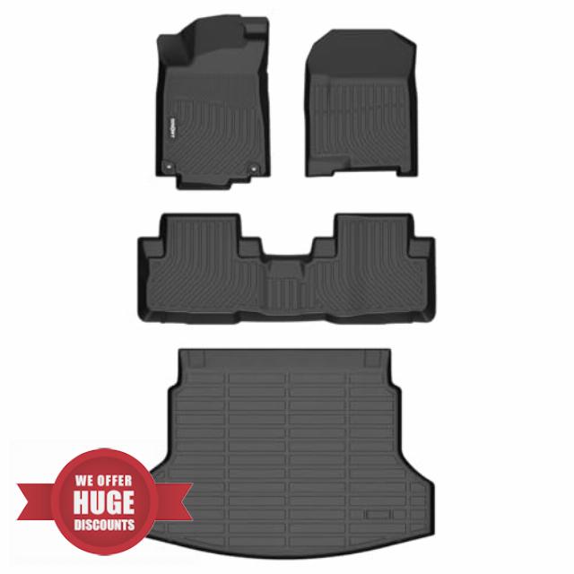 GINOWY-Floor Mats & Cargo Liner for Honda CRV 2012-2016 Only for Touring & EX-L Models