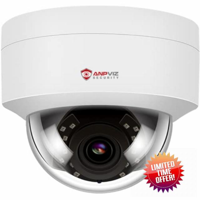 Anpviz 4MP PoE IP Dome Camera with Microphone/Audio