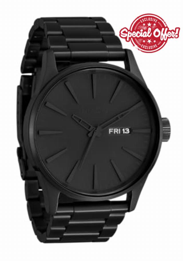 NIXON Sentry SS A356 - 100m Water Resistant Men's Analog Classic Watch (42mm Watch Face