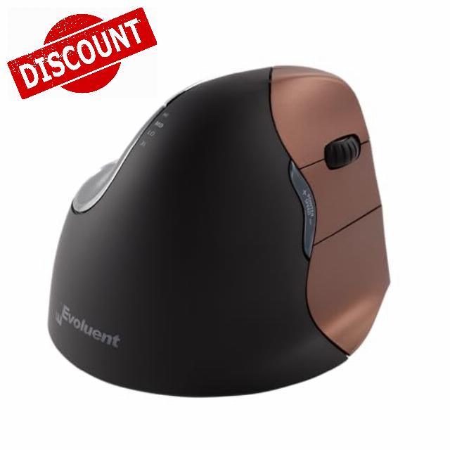 Evoluent – Inventor of The Vertical Mouse – VM4SW Ergonomic Vertical Mouse Right Hand Small Wireless USB