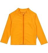 SwimZip UPF 50+ Kids Long Sleeve Zipper Rash Guard Swim Shirt (Multiple Colors)