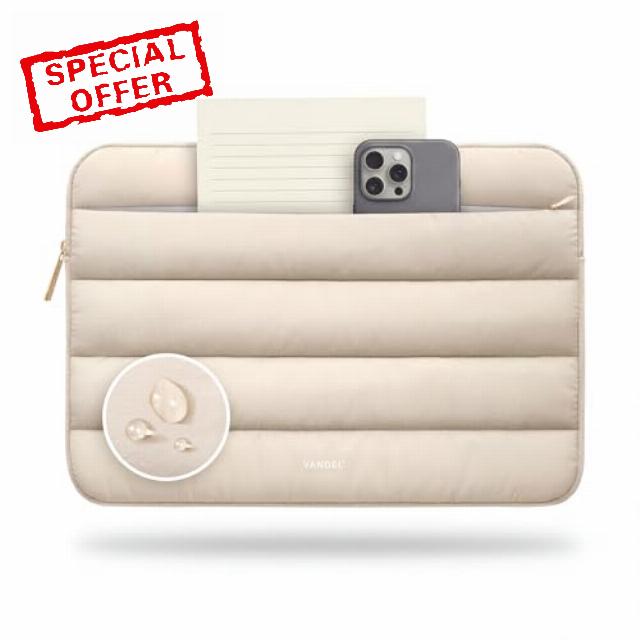 Vandel Puffy Laptop Sleeve Case for 13-14 inch Laptop Sleeve Bag Case 13.3 Inch with Zipper Pocket