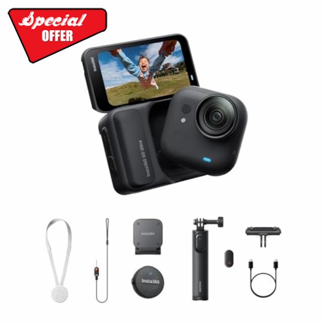 Insta360 GO Ultra Vlogger Bundle - Small 4K Vlogging Camera