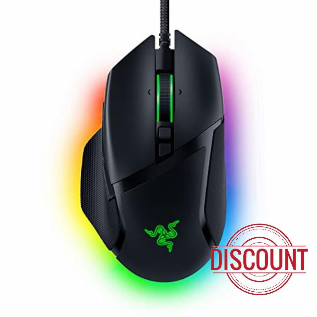 Razer Basilisk V3 Customizable Ergonomic Gaming Mouse: Fastest Gaming Mouse Switch - Chroma RGB Lighting - 26K DPI Optical Sensor - 11 Programmable Buttons - HyperScroll Tilt Wheel - Classic Black