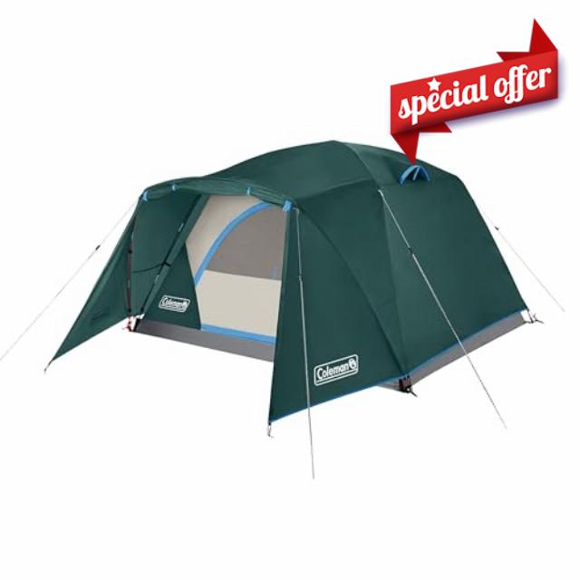 Coleman Skydome Tent with Full-Fly Weather Vestibule