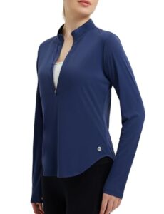 baleaf Women's Sun Protection Shirt UPF 50+ Long Sleeve Half Zip Hiking Top