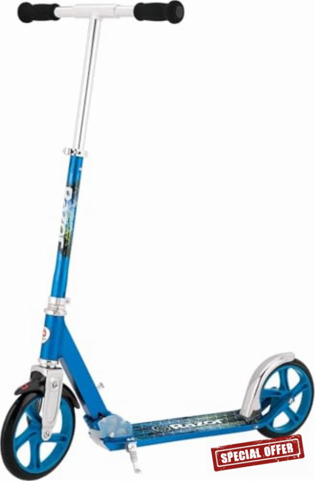 Razor A5 Lux Kick Scooter for Kids Ages 8+ - 8" Urethane Wheels