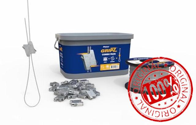 Gripple GRIPZ Adjustable Cable Hanger Combo Pack – Multi-Purpose Cable Suspension Kit for Ductwork