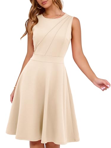 YIOYOLA Fit and Flare Cocktail Dress for Women Wedding Guest Business Work Semi Formal A Line Dresses 2025