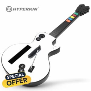 Hyperkin - Hyper Strummer - Wireless Wii Guitar Controller with Strap - Compatible with Guitar Hero and Rock Band Games (EXCLUDING: Rock Band 1)