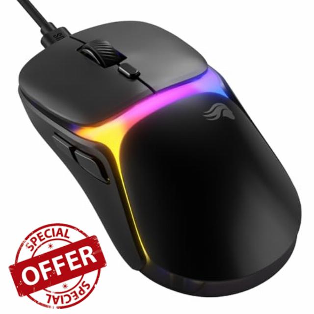 GLORIOUS Gaming Model O3 Wired Gaming Mouse - Ultralight 54g Weight