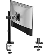 monTEK Stable Freestanding Dual Monitor Stand for 17–32” Computer Screens, Heavy-Duty Desk Mount ...