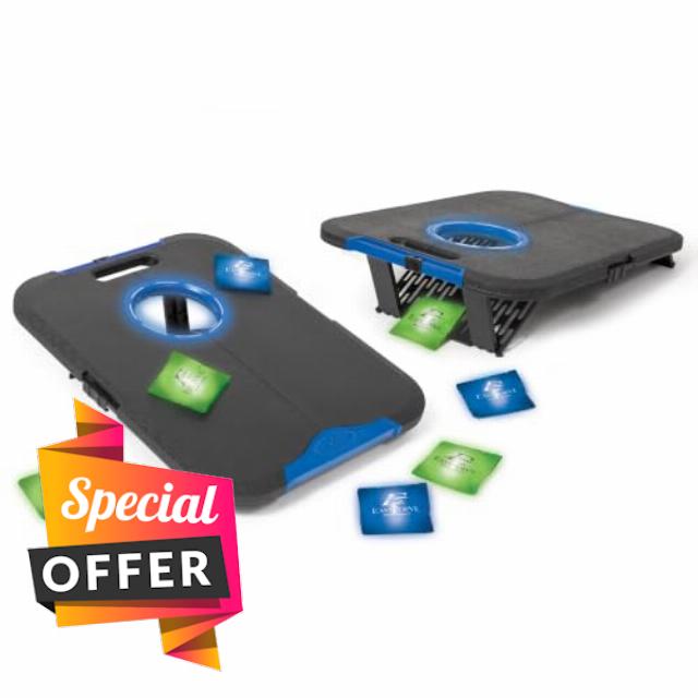 EastPoint Sports Go! Gater Cornhole – Light-Up and Travel Versions – Easy Storage & Light-Weight – Perfect for Outdoor and Indoor Play