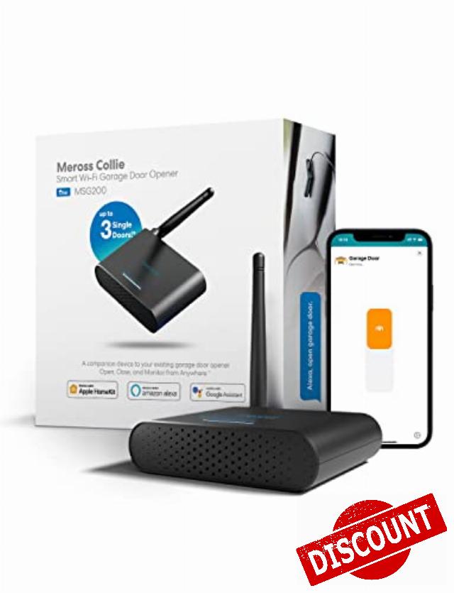 meross Smart Garage Door Opener Remote with External Antenna