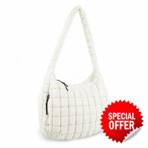 Quilted Puffer Tote Bag Purse Puffy Crossbody Shoulder Bag