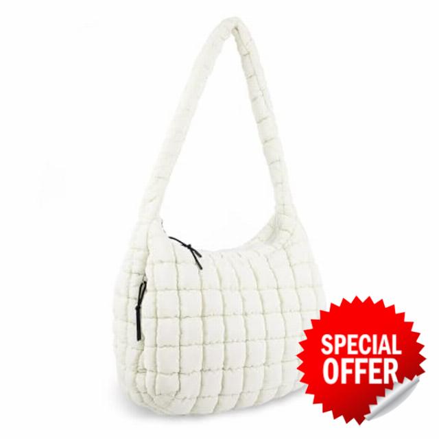 Quilted Puffer Tote Bag Purse Puffy Crossbody Shoulder Bag