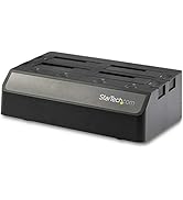 StarTech.com Dual-Bay USB 3.1 to SATA Hard Drive Docking Station, USB 3.1 (10 Gbps), External 2.5...