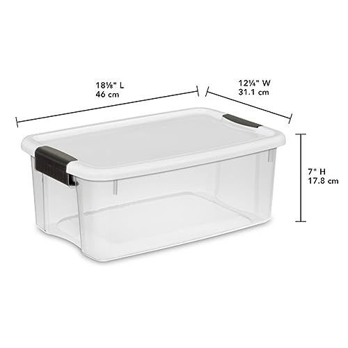 18 Qt – Large Heavy-Duty Organizing Bin Containers for Home