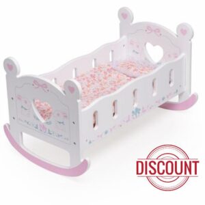 ROBUD Wooden Baby Doll Crib