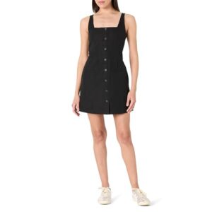 The Drop Womens Amira Button Down Linen Mini Dress