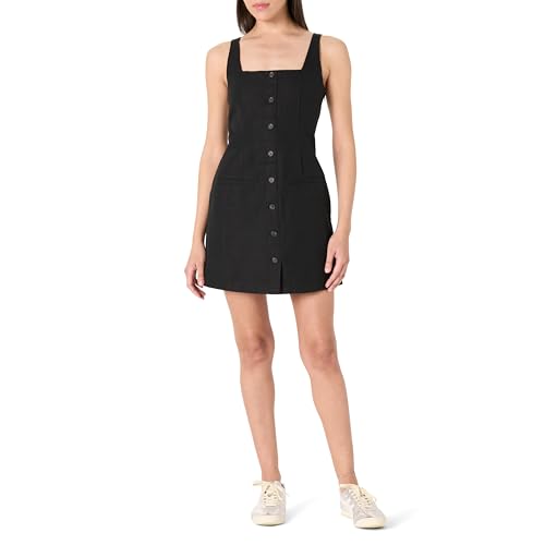 The Drop Womens Amira Button Down Linen Mini Dress