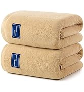 ecolook Premium Extra Large Bath Towels 2 Pack,71 x35 Inches,100% Cotton 800GSM,Highly Absorbent ...
