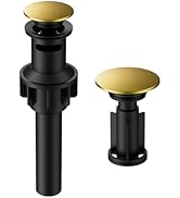Bathroom Sink Drain with Overflow, Hurran Universal Bathroom Sink Stopper for Bathroom Vanity Ves...