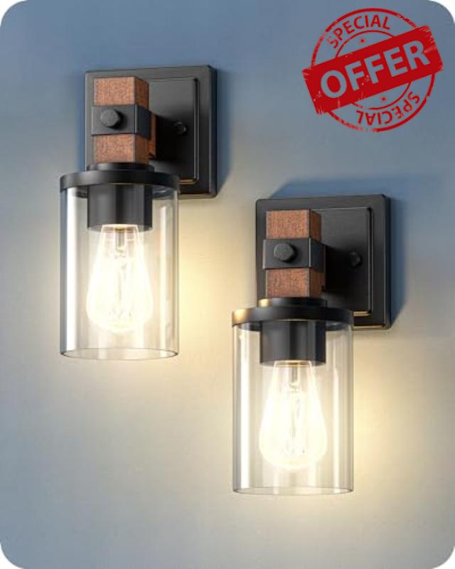 EDISHINE Wall Sconces Set of 2