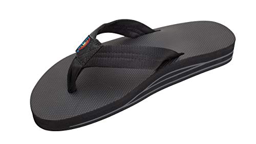 Rainbow Sandals Men's Double Layer Soft Top 1" EVA Rubber Filled Nylon Strap