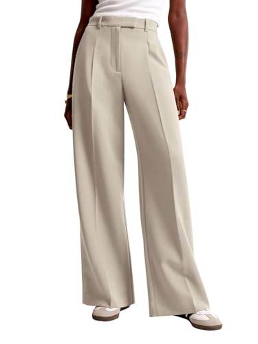 NIMIN Women Wide Leg Pants High Waisted Business Casual Work Trousers Dressy Pants with Pockets