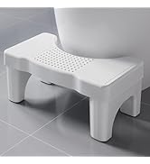 Squatting Toilet Stool for Adults, Portable Poop Stool Adult for Bathroom, Non-Slip Potty Foot St...