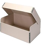 Lineco, Record Storage Carton, Portable File organizer Box with Lid, Fit for Letter/Legal File Fo...