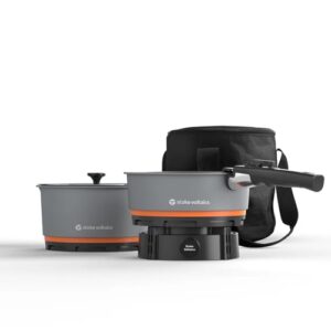 Electric Camping Stove 200-1000W with Pan & Pot