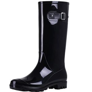Asgard Women’s Tall Rain Boots Knee High Waterproof Rainboots Rubber Garden Boots