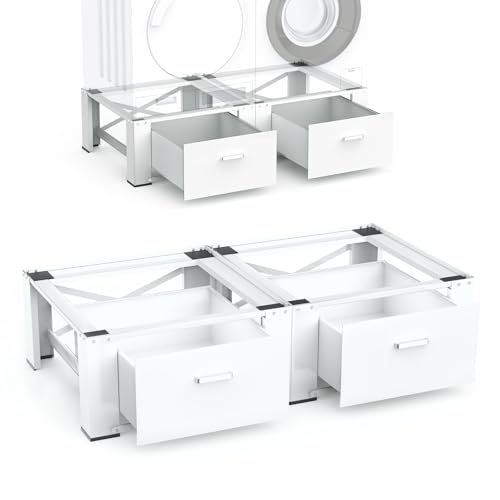 Laundry Pedestal for Washer and Dryer Stand
