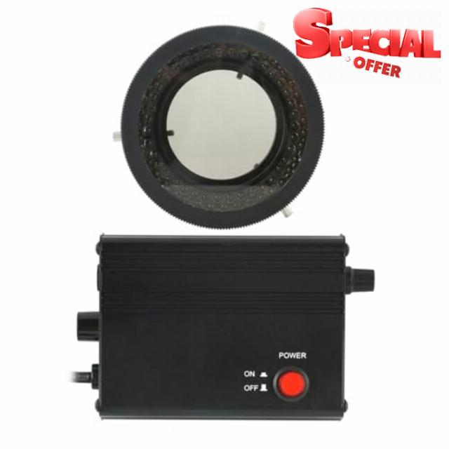 Lab Microscope Replacement Parts 70mm Microscope 78 LED Ring Light Polarized