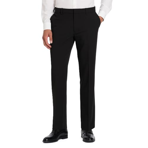 Van Heusen Men's Flex Flat Front Straight Fit Pa