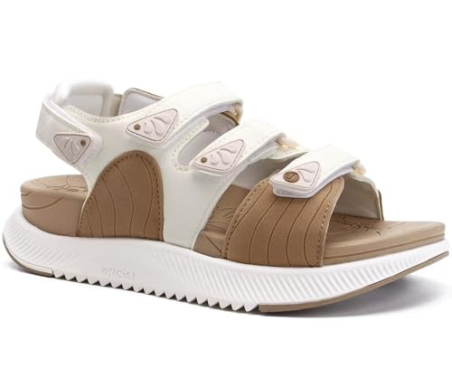 ONCAI Women's Walking Sandals with Arch Support Hiking Athletic Sandals Woman Outdoor Cushion Footbed Water Summer Thick Rubber Soles Sandalias Mujer Size 6-12