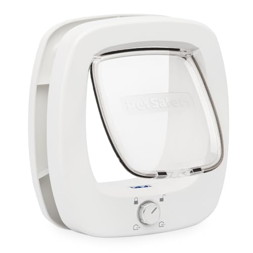 Small Dogs and Multi-Pet Households Push-&-Turn 4-Way Locking Mechanism for Extra Security Soft Close Flap for Added Safety
