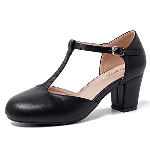 Women's T-Strap Mary Jane Pumps