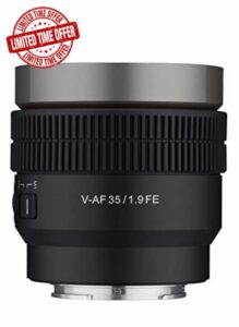 Samyang Cine AF 35mm T1.9 Full Frame Lens for Sony E