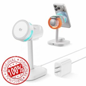 2026 New 25W Qi2.2 4-in-1 Charging Station with TEC Active Cooling and Night Light