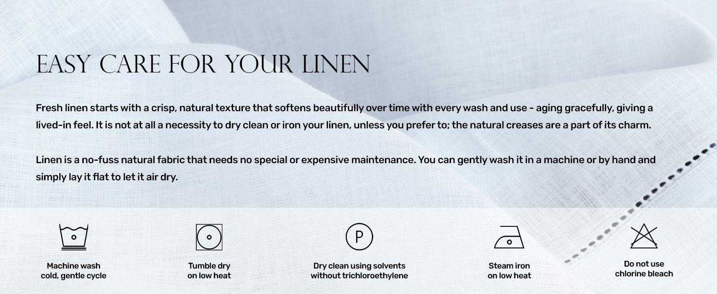 Linen Hemstitch Tablecloth