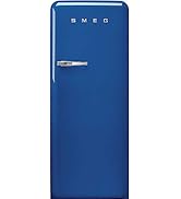 Smeg FAB50 50's Retro Style Aesthetic Top Freezer Refrigerator with Ice Maker 19.28 Cu Total Capa...
