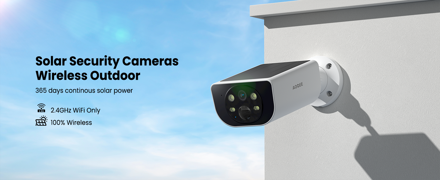 Solar security cameras wireless outdoor